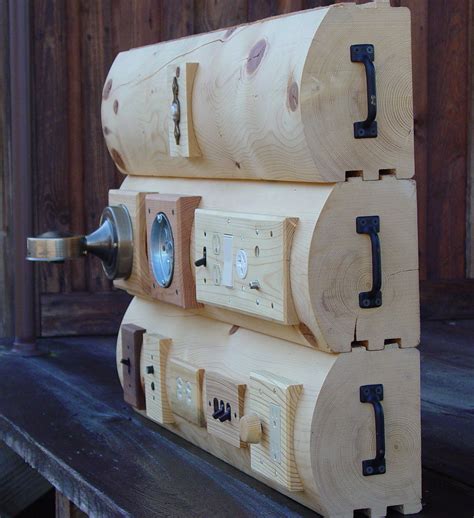 log home electrical box